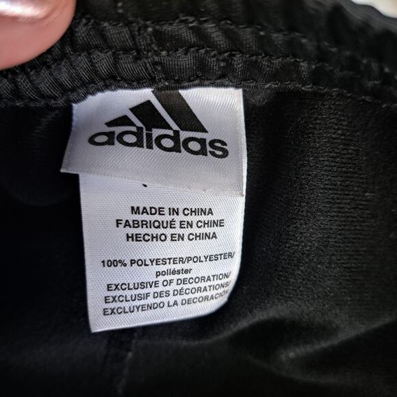 Adidas Youth Black Track Pants Medium 10/12 - Picture 4 of 7
